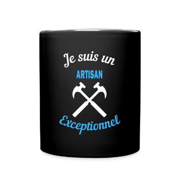Je suis un Exceptionnel ARTISAN - Mug uni - noir - Devant