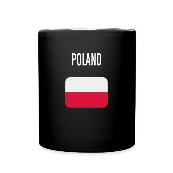 Polen FLAGGE - Tasse einfarbig - Schwarz - Vorne