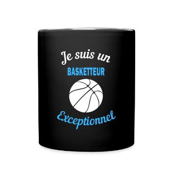 Je suis un Exceptionnel basketteur - Mug uni - noir - Devant
