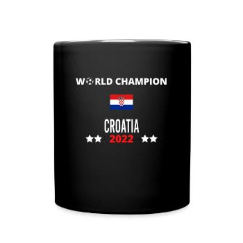 Kroatien Weltmeister 2022 - Tasse einfarbig - Schwarz - Vorne