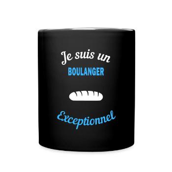 Je suis un Exceptionnel BOULANGER - Mug uni - noir - Devant