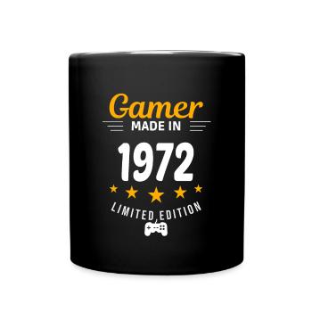 Gamer fait en 1972 - Mug uni - noir - Devant
