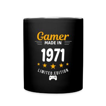 Gamer aus dem Jahr 1971 - Tasse einfarbig - Schwarz - Vorne