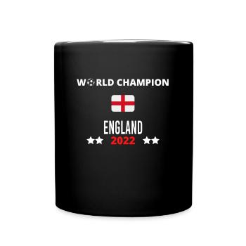 England World Champion 2022 - Full Colour Mug - black - Front