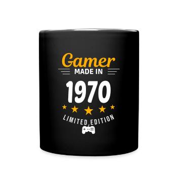 Gamer aus dem Jahr 1970 - Tasse einfarbig - Schwarz - Vorne