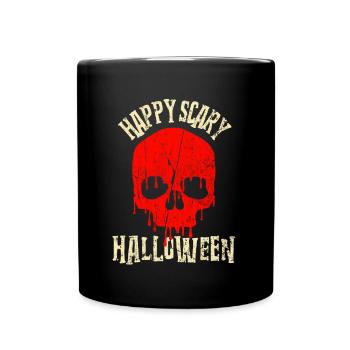 Halloween - Happy scary Halloween - Full Colour Mug - black - Front