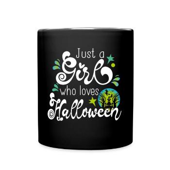 Halloween Witch Green Girl November Gift Cadeau - Mug uni - noir - Devant