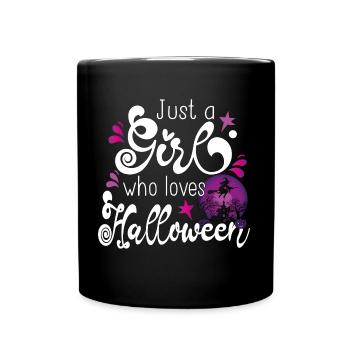 Halloween Girl November Gift Cadeau - Mug uni - noir - Devant