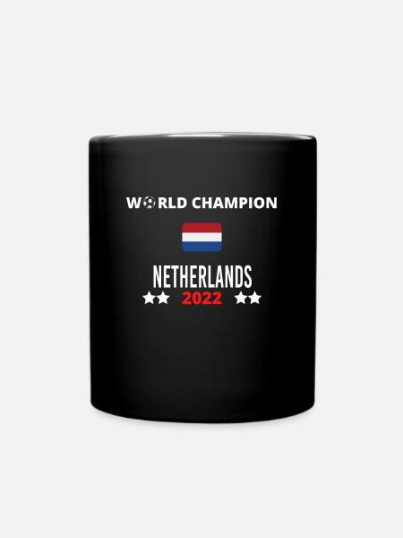 Niederländischer Weltmeister 2022 - Tasse einfarbig - Schwarz