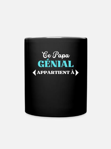 AJOUTEZ PRÉNOMS personalisable CE PAPA GÉNIAL - Mug uni - noir