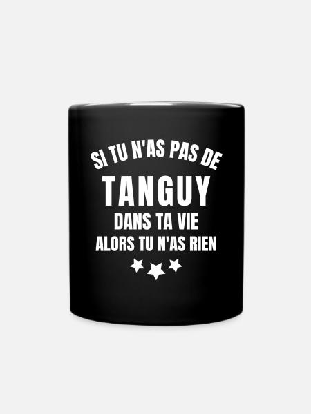Tanguy, prénom Tanguy, anniversaire Tanguy - Mug uni - noir
