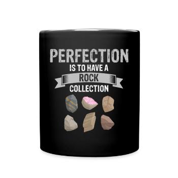 Mineraliensammler und Erze Mineralien Fan - Tasse einfarbig - Schwarz - Vorne
