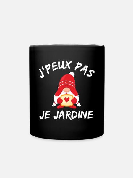 jardin, jardinage, fan de jardinage - Mug uni - noir