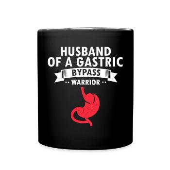 Gastric Bypass and Gastric Bypass Surgery Design - Full Colour Mug - black - Front