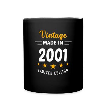 Vintage made in 2001 - Full Colour Mug - black - Front