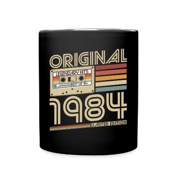 1984 Naissance vintage rétro anniversaire - Mug uni - noir - Devant