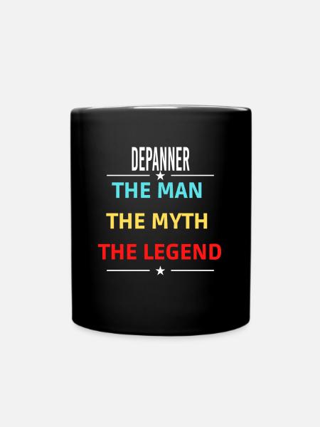 The Man The Myth The Legend DEPANNER - Full Colour Mug - black