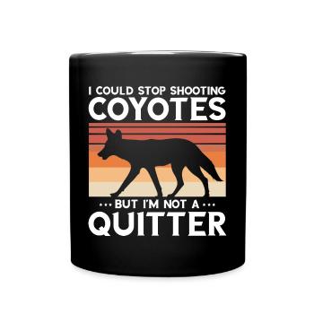 Conception de chasseur de coyote pour la chasse au coyote - Mug uni - noir - Devant