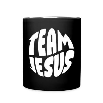 Team Jesus - Full Colour Mug - black - Front
