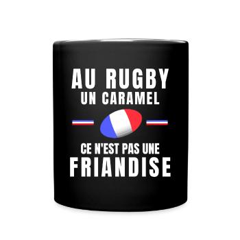 rugby, rugby sport, rugby humour, rugbyman - Mug uni - noir - Devant
