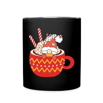 Noël Noël Gnomies - Mug uni - noir - Devant