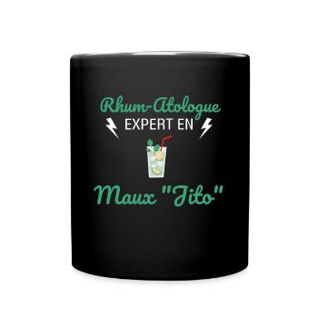 Rhum-Atologue - Mug uni - noir - Devant