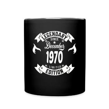 Legendary since december 1970 - Mug uni - noir - Devant
