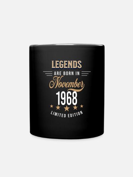 Les légendes sont nées en novembre 1968 - Mug uni - noir
