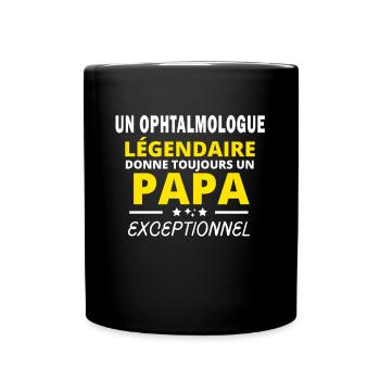 OPHTALMOLOGUE légendaire drôle papa exceptionnel - Mug uni - noir - Devant