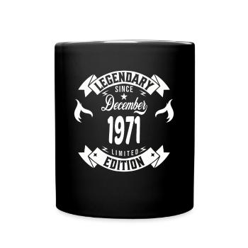 Légendaire depuis décembre 1971 - Mug uni - noir - Devant