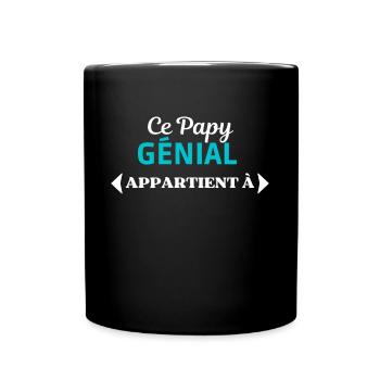 AJOUTEZ PRÉNOMS personalisable CE PAPY GÉNIAL - Mug uni - noir - Devant