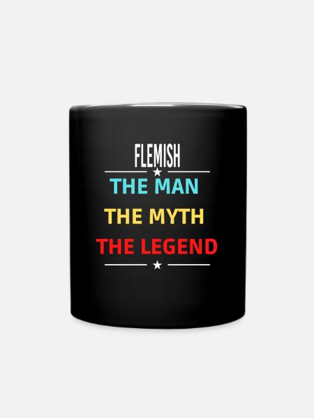 The Man The Myth The Legend FLEMISH - Full Colour Mug - black