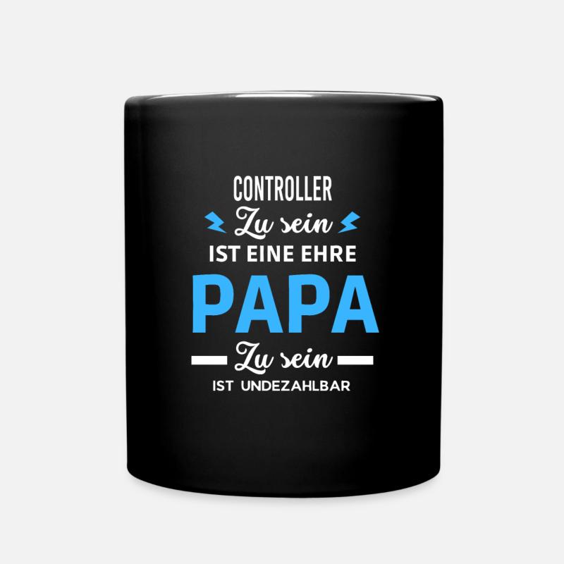 Zu ist eine ehre Papa ist undezahlbar Controller - Tasse einfarbig - Schwarz
