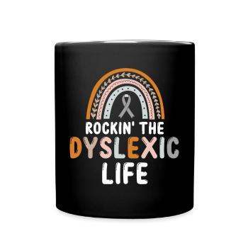 Enseignants de sensibilisation à la dyslexie et de dyslexie - Mug uni - noir - Devant
