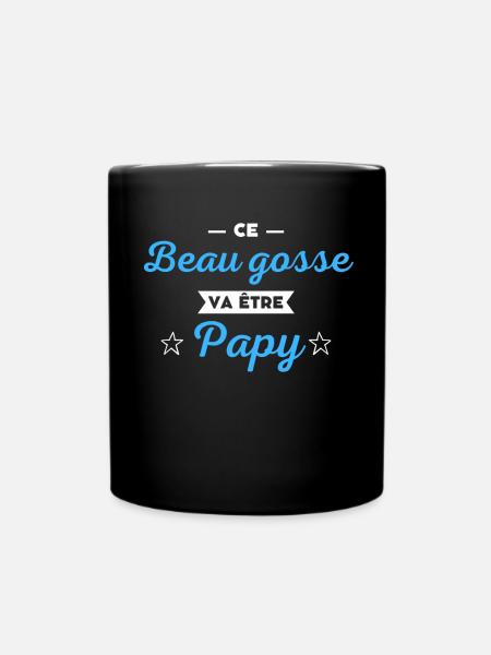 Ce beau gosse va être papy - Mug uni - noir
