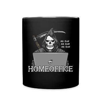 Reaper Homeoffice - Tasse einfarbig - Schwarz - Vorne