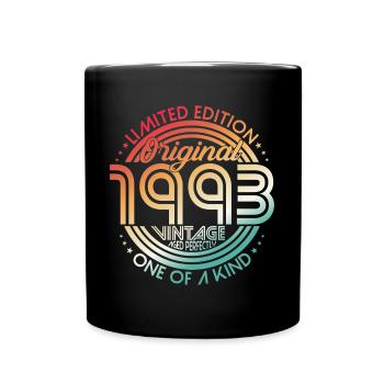 1993 Naissance vintage Anniversaire Rétro - Mug uni - noir - Devant