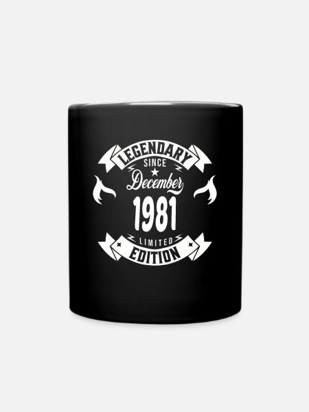 Legendary since december 1981 - Full Colour Mug - black