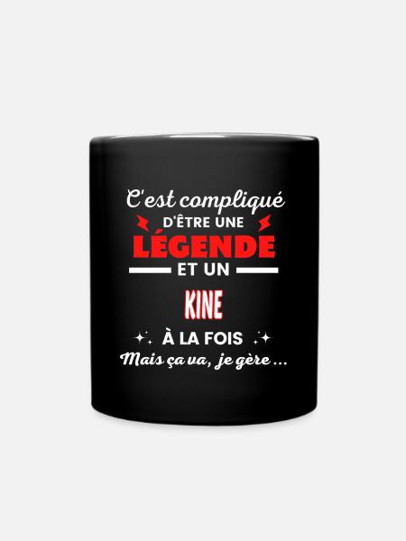 C'est compliqué phrase drôle KINE - Mug uni - noir