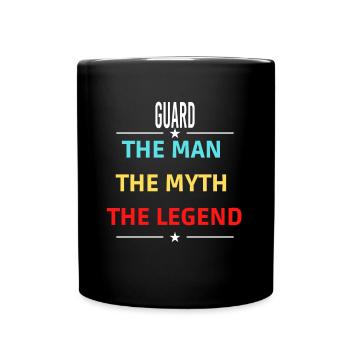 The Man The Myth The Legend GUARD - Mug uni - noir - Devant