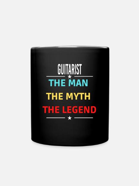 The Man The Myth The Legend GUITARIST - Full Colour Mug - black