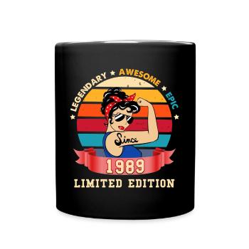 Legend since 1989 limited edition Anniversary - Full Colour Mug - black - Front