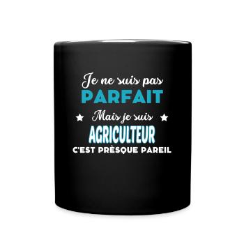 je suis pas parfait agriculteur humour AGRICULTEUR - Mug uni - noir - Devant