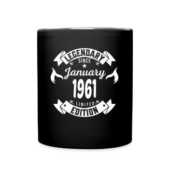 Légendaire depuis janvier 1961 - Mug uni - noir - Devant