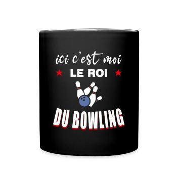 C'est Moi Le Roi du Bowling - Mug uni - noir - Devant