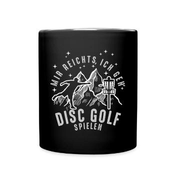 Disc Golf Dicton - Disc Golfing Ultimate Frisbee - Mug uni - noir - Devant