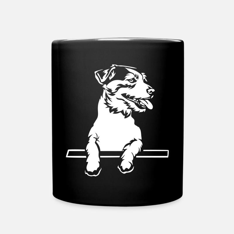 Jack Russell Terrier "Black Edition" - Tasse einfarbig - Schwarz