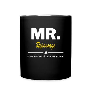 MR. souvent imité, jamais égalé Repassage - Mug uni - noir - Devant