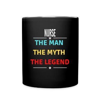 The Man The Myth The Legend NURSE - Full Colour Mug - black - Front