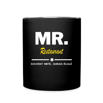 MR. souvent imité, jamais égalé Restaurant - Mug uni - noir - Devant